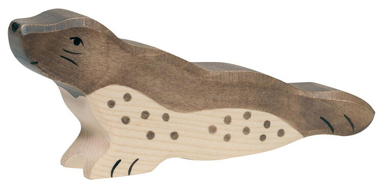 Holztiger Holztiger Zeedieren: ZEEROB kop omhoog 14x3x6cm,