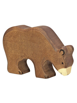 Holztiger Holztiger Wildernis: BRUINE BEER etend 15x3x11cm,