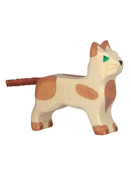 Holztiger Holztiger Boerderij: KAT staand, klein 6x2x6cm,