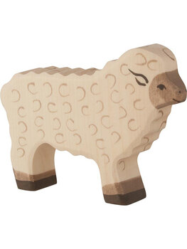 Holztiger SCHAAP staand 11x2x9cm