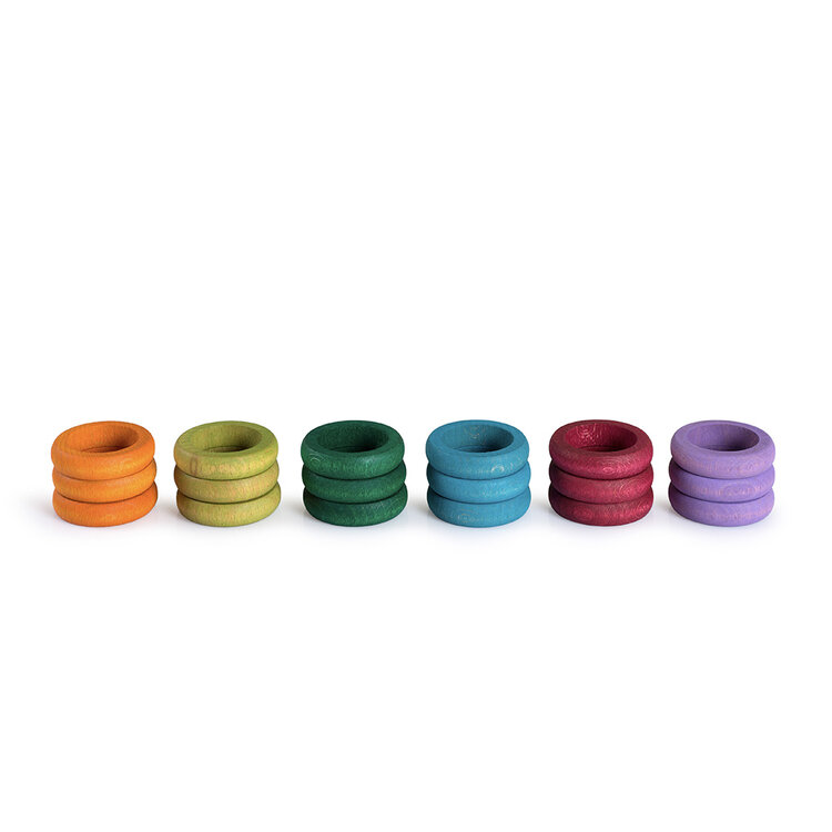 Grapat 16-156 - 18 Anillas (6 colores complementarios) 18 Rings (6 Complementary colours)