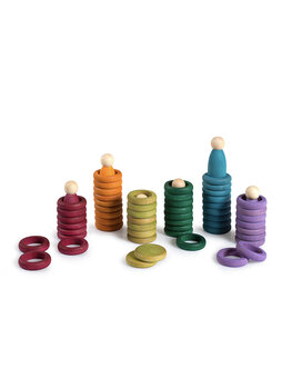 Grapat 15-102-B - Nins, anillas y monedas (colores complementarios) Nins, Rings & Coins (Complementary colours)