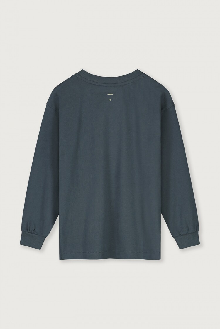 Gray Label Gray Label - Oversized L/S Tee GOTS- Blue grey
