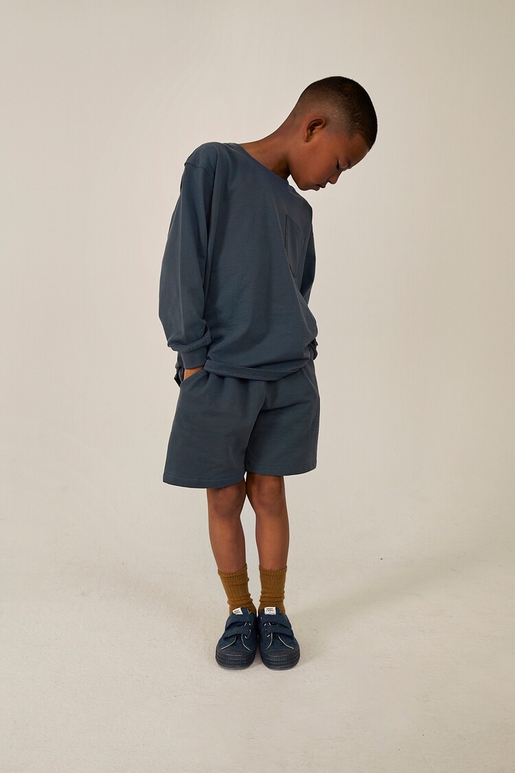 Gray Label Gray Label - Oversized L/S Tee GOTS- Blue grey