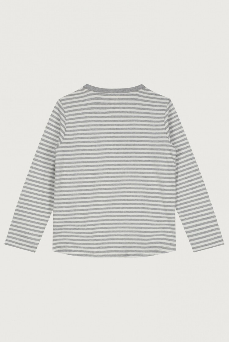 Gray Label Gray Label - L/S Tee GOTS- Grey  /off white