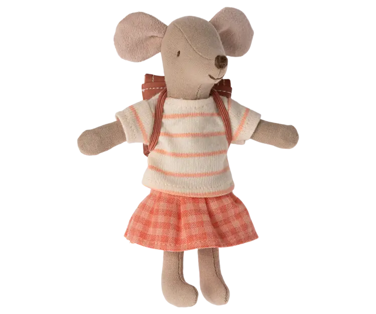 Maileg Maileg -Tricycle mouse, Big sister - Coral