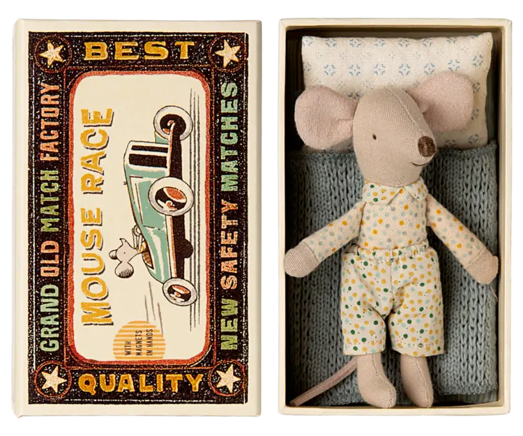 Maileg Maileg -Little brother mouse in matchbox