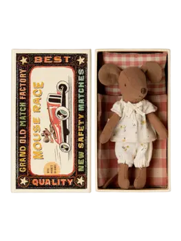 Maileg 17-4200-00 -Big sister mouse in matchbox