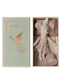 Maileg 17-5107-00 Tooth fairy mouse, Little sister in matchbox