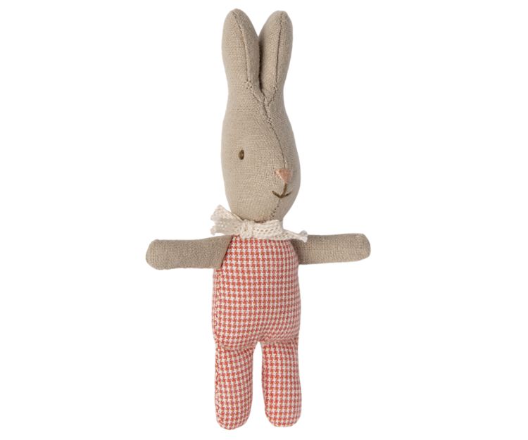 Maileg 16-4000-05  Rabbit, My - Red check