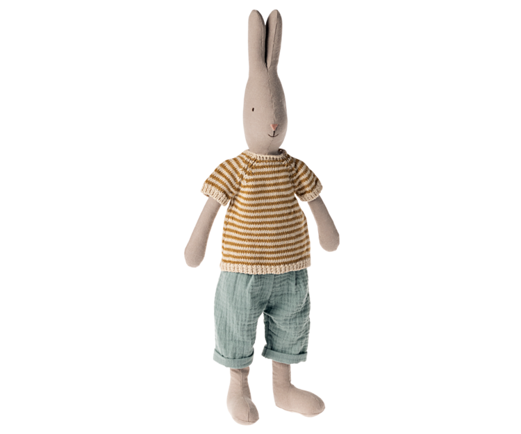 Maileg Maileg -Rabbit size 3, Classic - Knitted shirt and pants