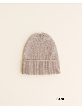 Hvid Hvid - Beanie Fonzie (Sand)