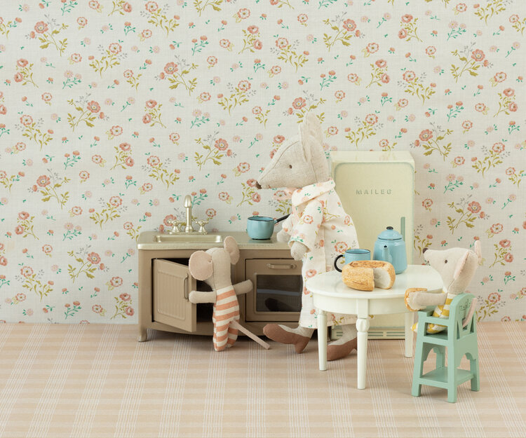 Maileg 11-4001-01 High chair, Mouse - Mint