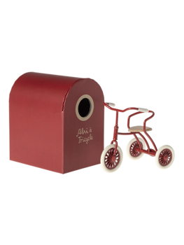 Maileg 11-4105-02 Abri à tricycle, Mouse - Red