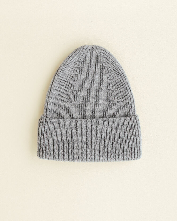 Hvid Hvid - Beanie Fonzie  (Grey Melange)