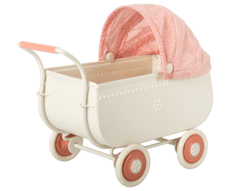 Maileg 11-2103-00 Pram, Micro - Coral