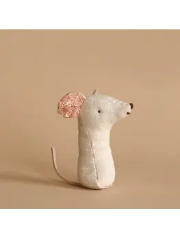 Maileg 16-4705-00 Lullaby friends, Mouse rattle - Nature
