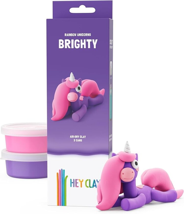 Hey Clay Hey Clay - Rainbow Unicorn - Brighty 3 cans