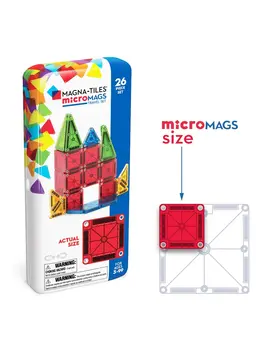 MagnaTiles Magnatiles - Micro Mags Travel Set 26 Piece Set