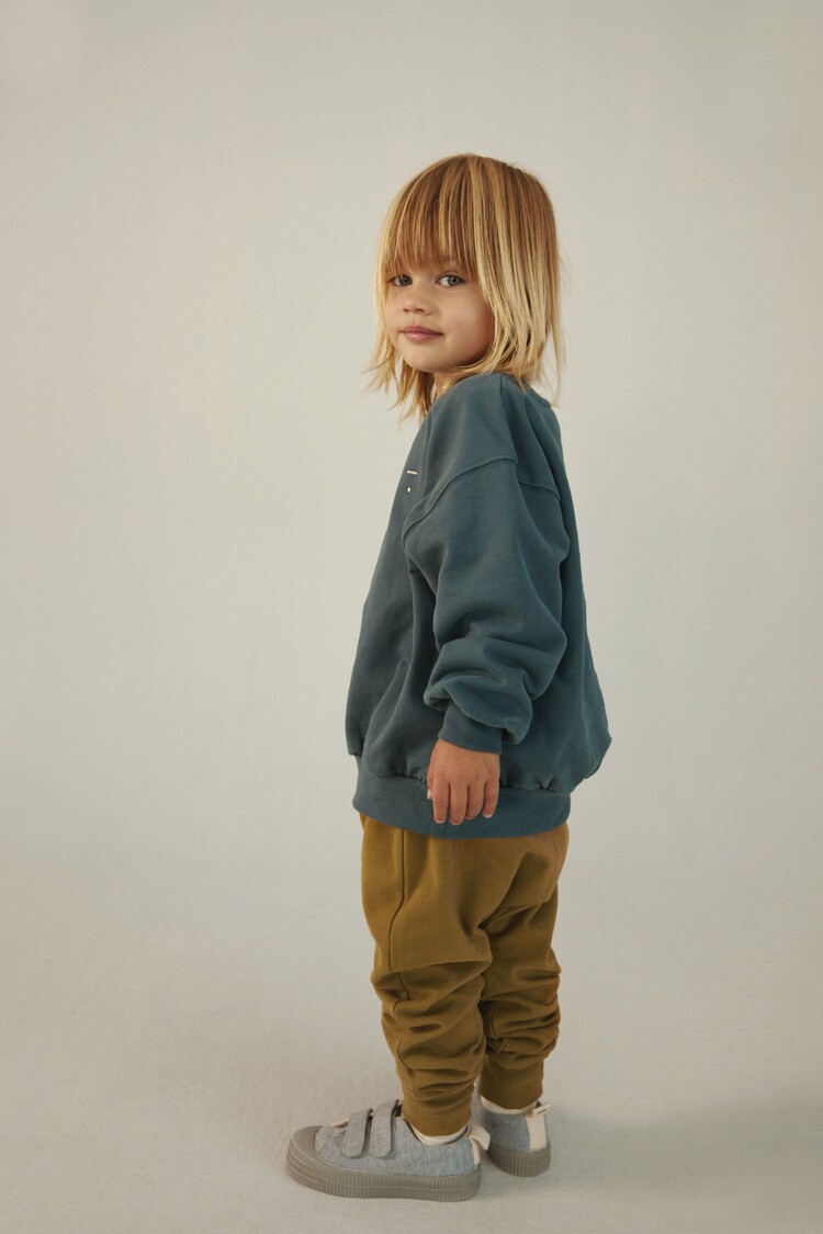 Gray Label Gray Label - Dropped Shoulder Sweater GOTS - blue grey