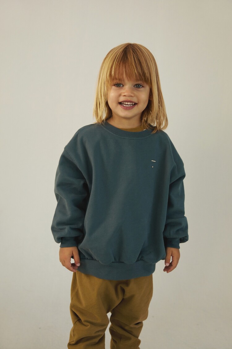 Gray Label Gray Label - Dropped Shoulder Sweater GOTS - blue grey