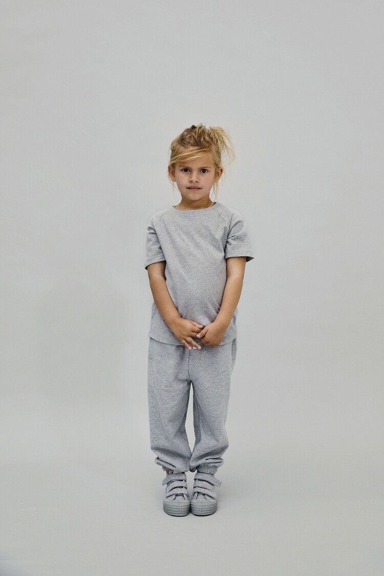 Gray Label Gray Label - Crewneck Tee GOTS - grey melange