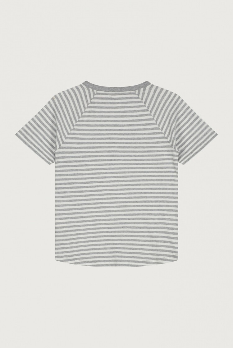 Gray Label Gray Label - Crewneck Tee GOTS - grey melange off white