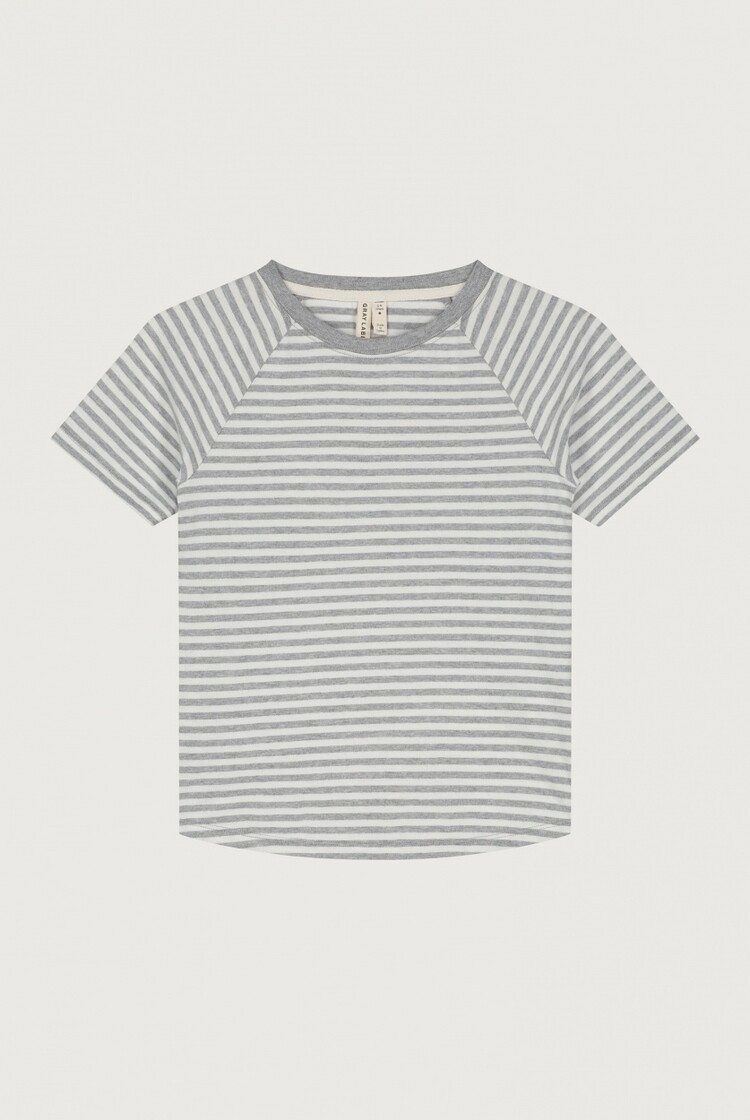 Gray Label Gray Label - Crewneck Tee GOTS - grey melange off white