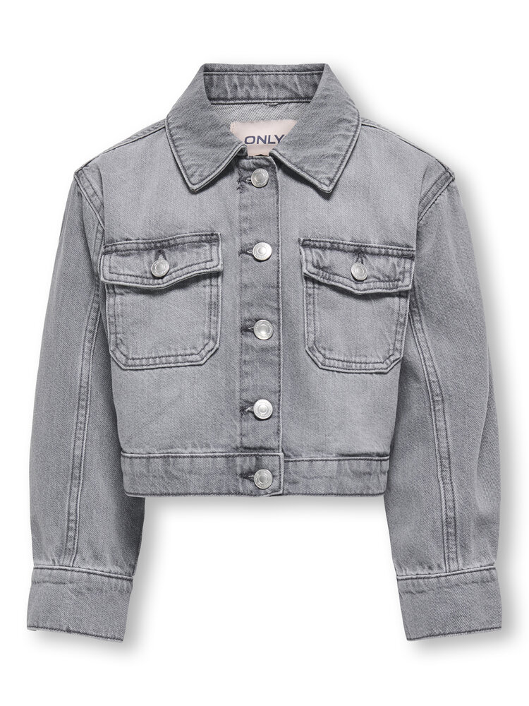 Only Only -KOGLUMI LS JACKET DNM PIM - MEDIUM GREY
