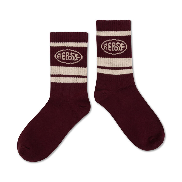 Repose AMS Repose Amsterdam - Sporty Socks - Burgundy
