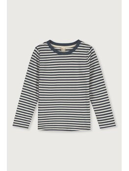Gray Label Gray Label - L/S Tee GOTS | - Blue-Cream