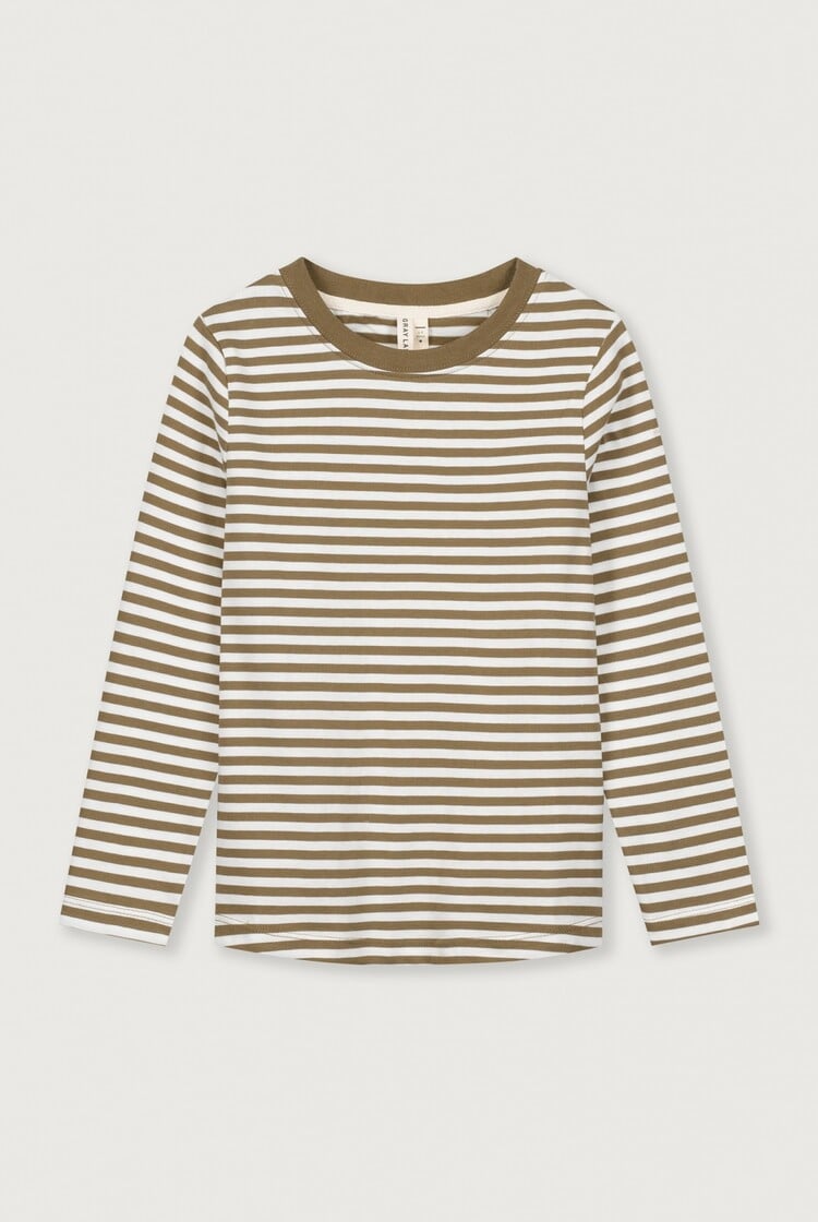 Gray Label Gray Label - L/S Tee GOTS | Woody/Cream