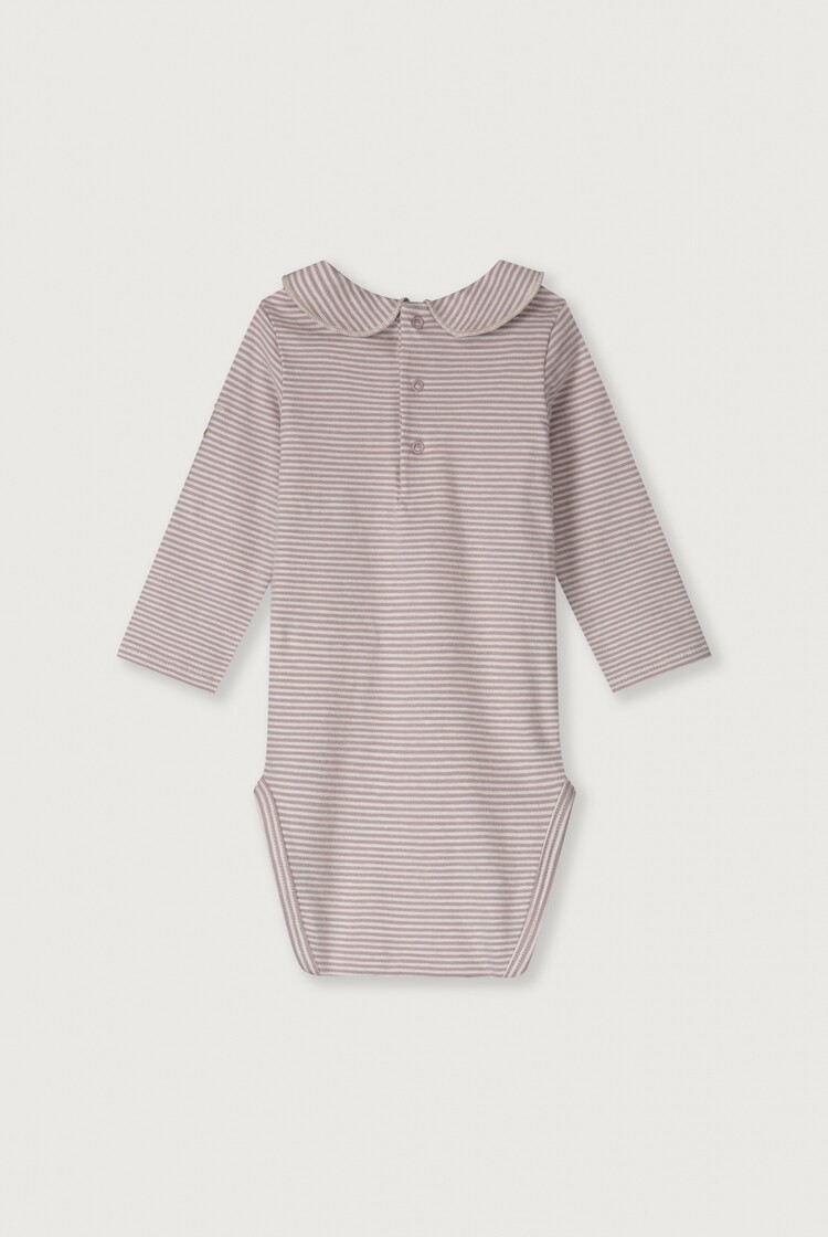 Gray Label Gray Label - Baby Collar Onesie  - Berry Cream