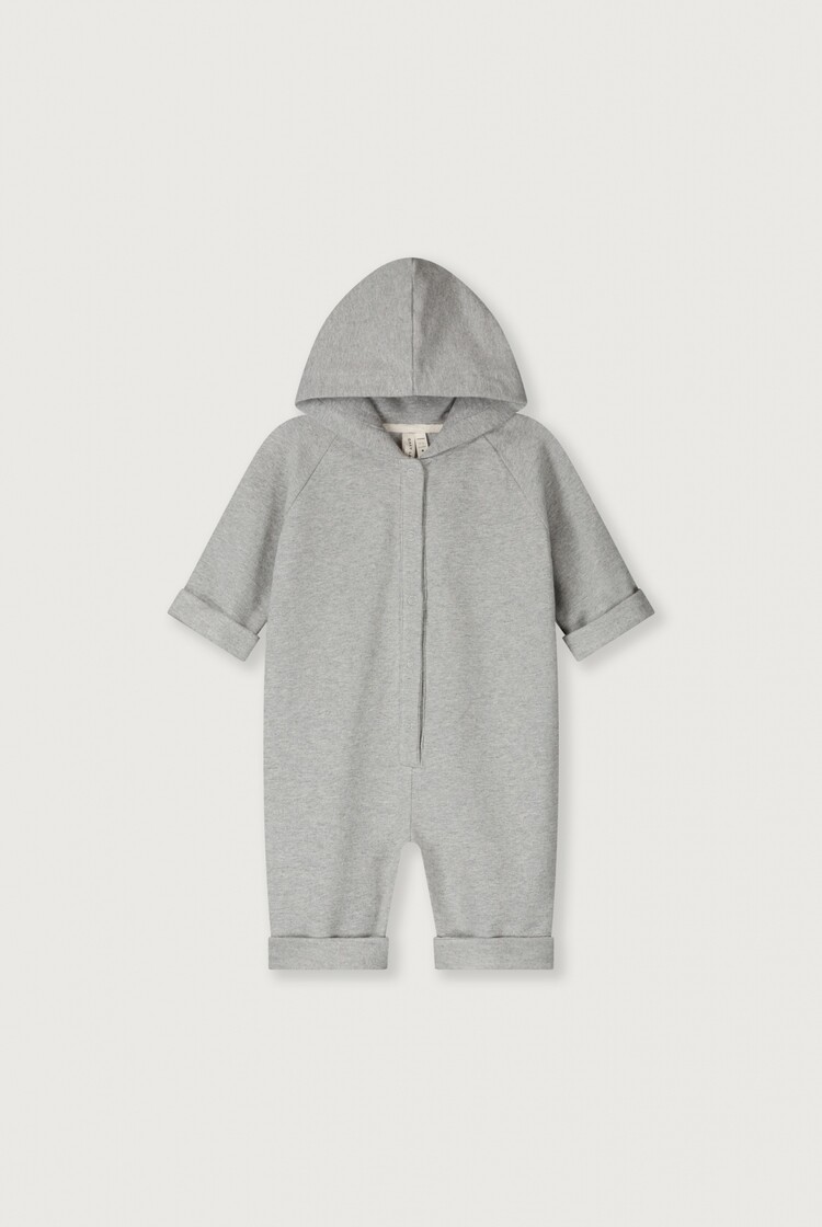 Gray Label Gray Label -  Baby Hooded Suit- Grey Melange
