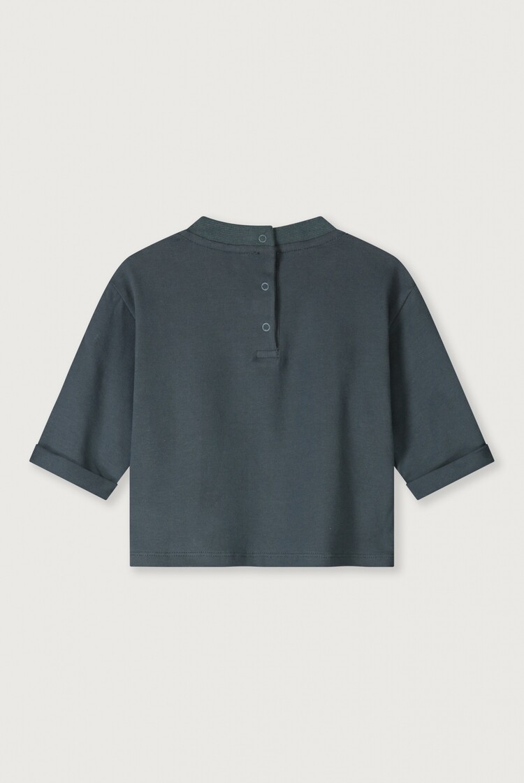 Gray Label Gray Label -  Baby L/S Pocket Tee - Blue Grey