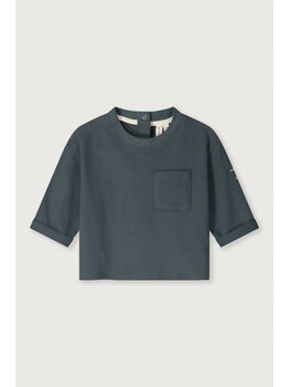 Gray Label Gray Label -  Baby L/S Pocket Tee - Blue Grey