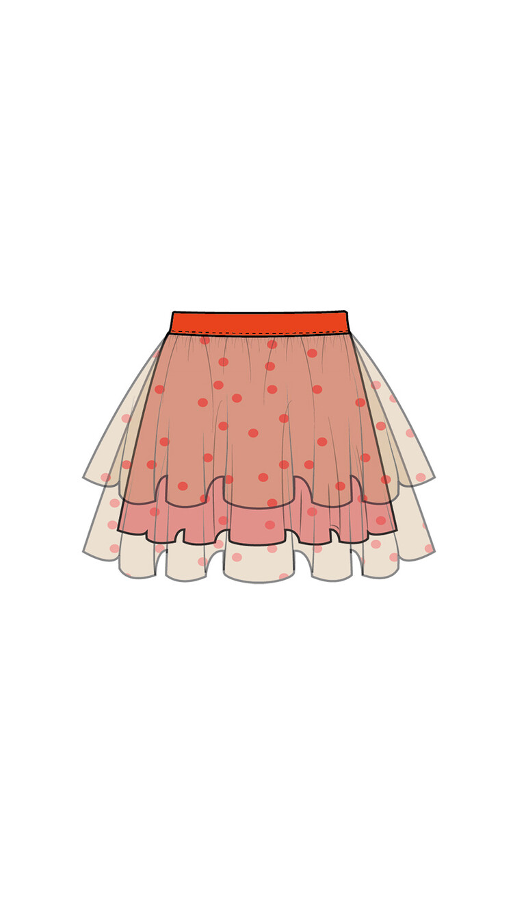 Mini Rodini Mini Rodini - Dotted Tulle Skirt