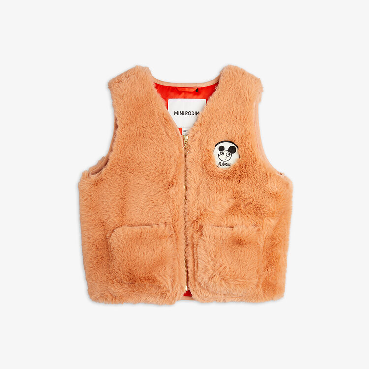 Mini Rodini Mini Rodini - RItzratz Patch Faux fur vest