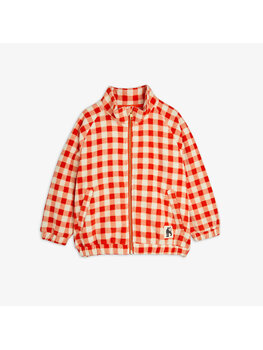 Mini Rodini Mini Rodini - Gingham Fleece Jacket - Red