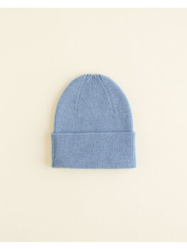 Hvid Hvid - Beanie Fonzie  (Light Blue)