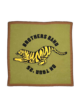 Piupiuchick Piupiuchick -Chiffon bandana | Olive green w/ tiger