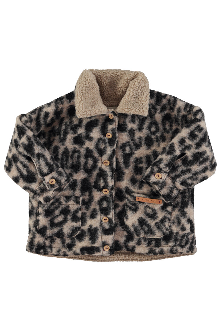 Piupiuchick Piupiuchick-Jacket | Ecru w/ animal print