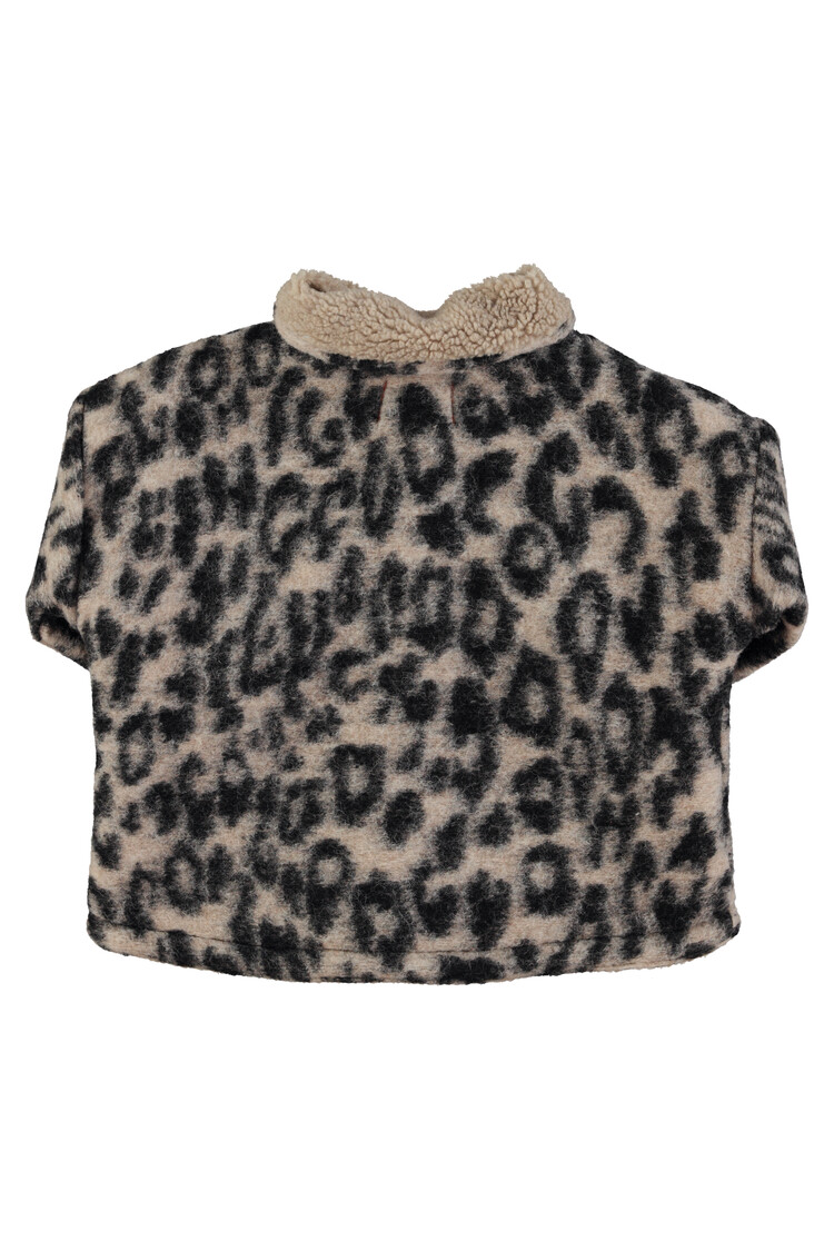 Piupiuchick Piupiuchick-Jacket | Ecru w/ animal print