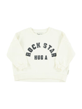 Piupiuchick Piupiuchick-Sweatshirt | Ecru w/ "rock stars"