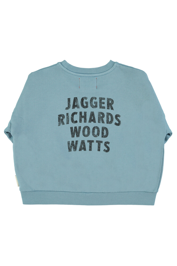 Piupiuchick Piupiuchick-Sweatshirt | Blue w/ "rock stars"