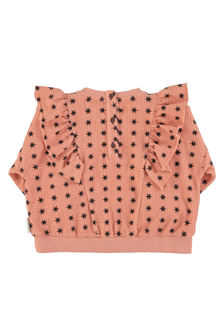 Piupiuchick Piupiuchick-Sweatshirt | Pink w/ black stars
