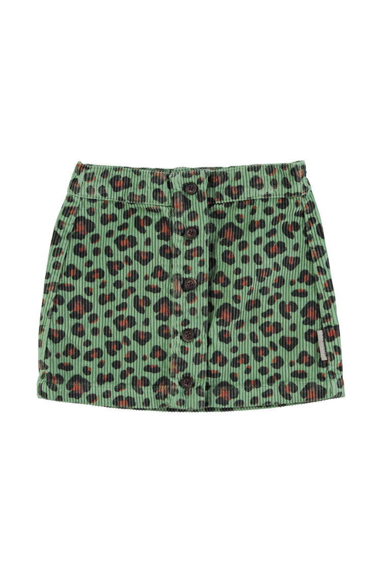 Piupiuchick Piupiuchick-Short skirt | Green w/ animal print