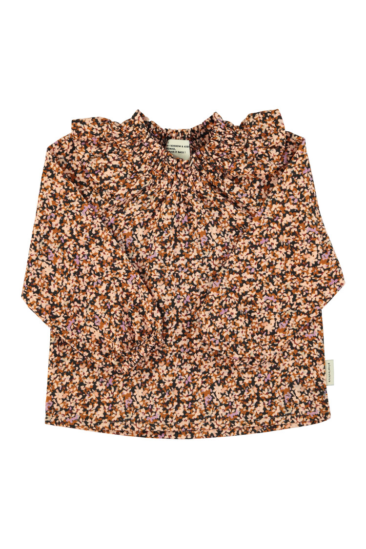 Piupiuchick Piupiuchick- Blouse | Light pink & brown flowers