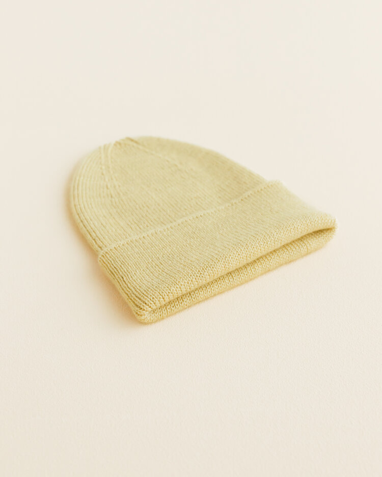 Hvid Hvid - Beanie Fonzie (Light Yellow)