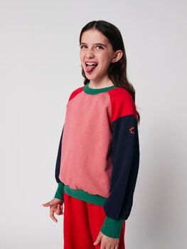 Bobo Choses Bobo Choses - Tic Tac Toe color block sweatshirt